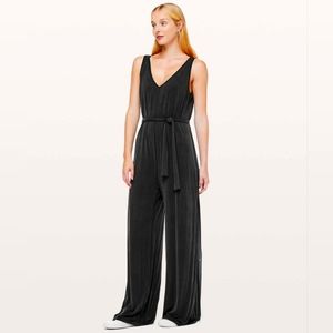 lululemon principal dancer jumpsuit black sz 4
